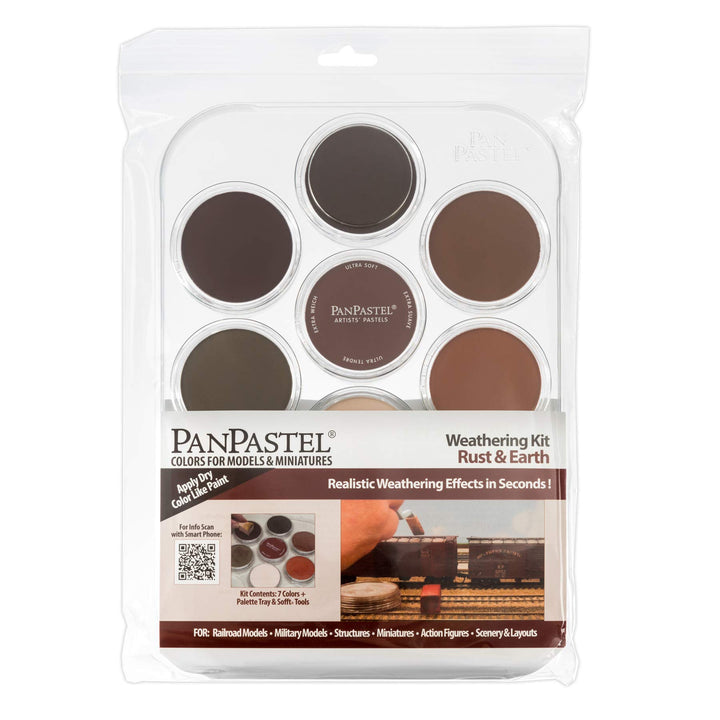 PanPastel 30701 Wettereffekte, Rost/Erde, 7 Farben, Kit für Hobby und Modellierung, ultraweiches Pas