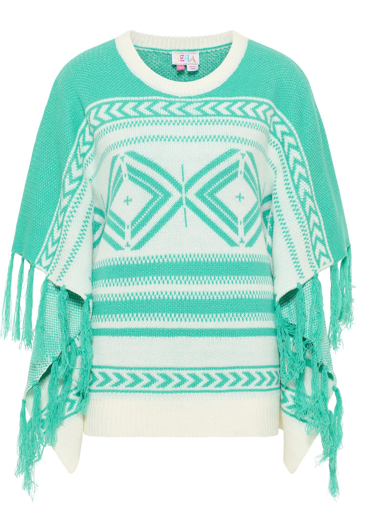 IZIA Damen Poncho M-L Hellgrün, M-L Hellgrün