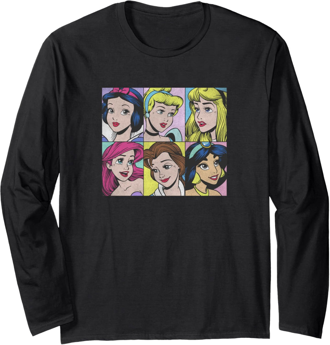 Disney Princess Pop Art Portraits Box Up Langarmshirt