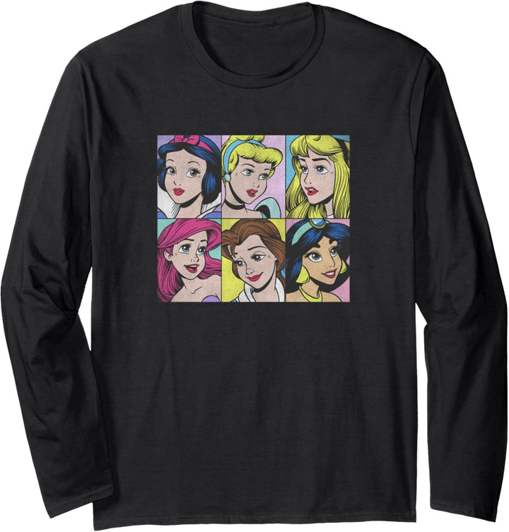 Disney Princess Pop Art Portraits Box Up Langarmshirt