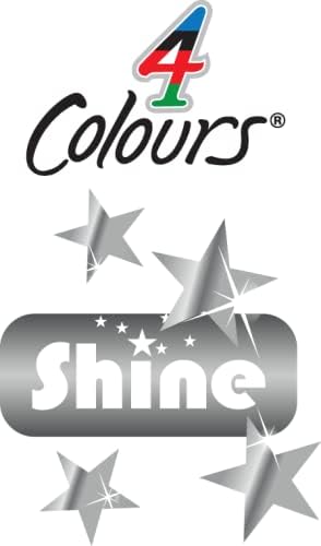 BIC 4 Farben Kugelschreiber Set 4 Colours Shine, Schaft in metallic blau, 12er Pack, Ideal für das B