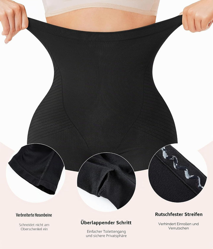 KUMAYES Bauchweg Unterhose Damen Hohe Taille Shapewear Nahtlose Miederhose Bauchkontrolle Höschen Sh