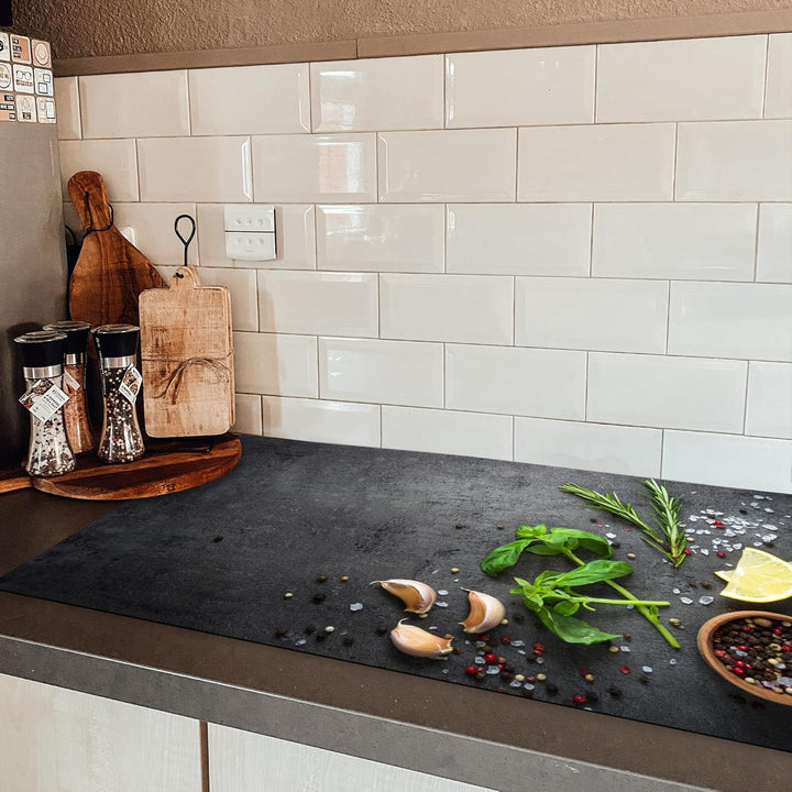 KitchenYeah© Herdabdeckplatte Einteilig Ceranfeld Abdeckplatte für Induktionsschutz Ceranfeldabdecku