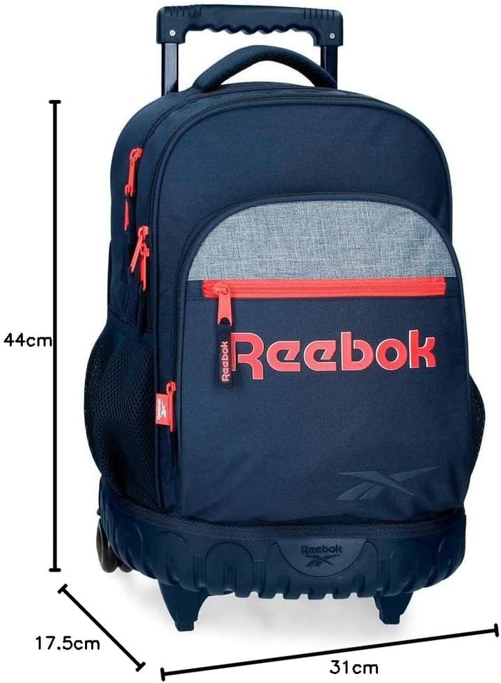 Reebok Lucia Schulrucksack 15.6" Blau 31x44x17.5 cm Polyester 23.87L Rucksack 44, Rucksack 44
