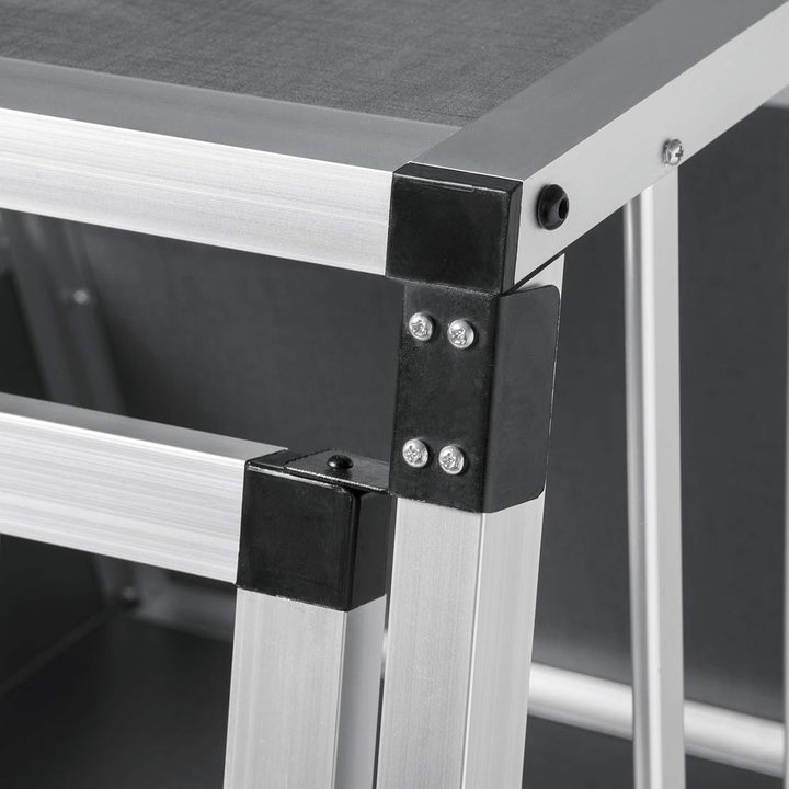 EUGAD Hundetransportbox Aluminium, Hundebox Auto Kofferraum für mittlere/kleine Hunde,Autotransportb