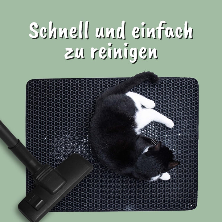 Fellou Katzenklo Matte 75x58 cm | XXL Matte Katzentoilette | perfekte Katzenstreu Matte für die saub