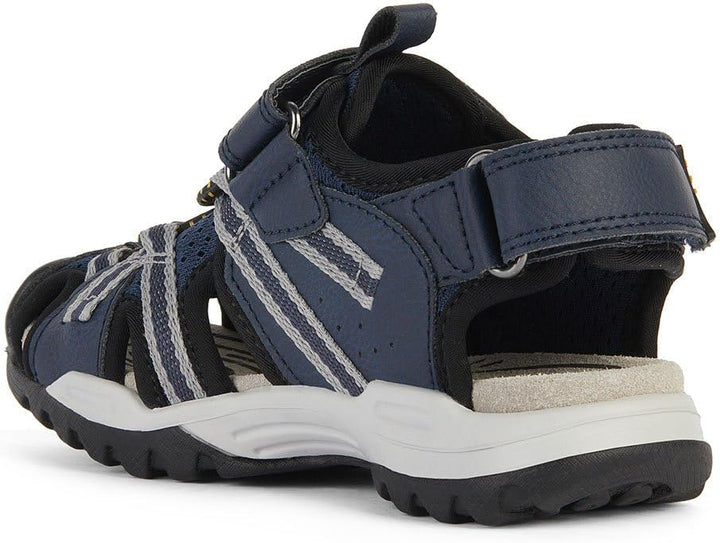 Geox Jungen J Borealis Boy BSandalen 26 EU Navy Grey, 26 EU Navy Grey