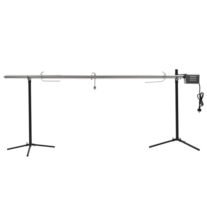 IKAYAA Spanferkelgrill mit Motor Rotisserie Grill Mit Motor Elektrischer Drehspiess BBQ-Spiessgrill