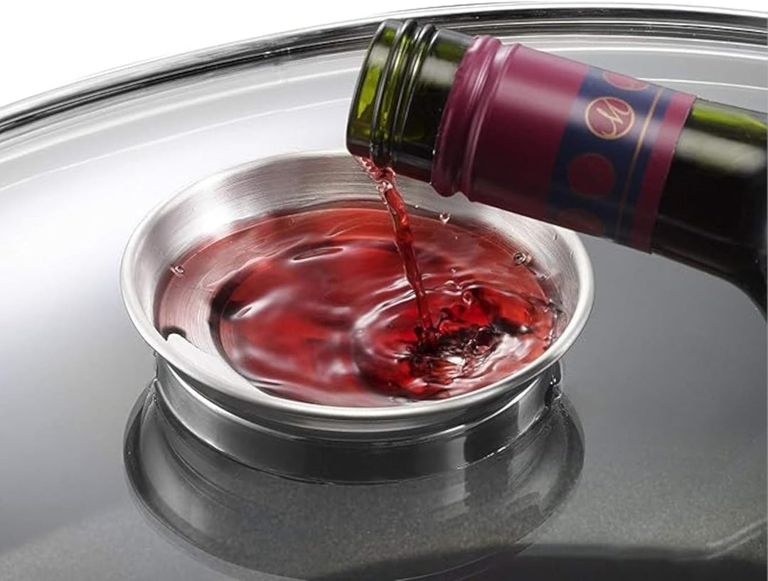 EliteHoff Bräter Induktion mit Deckel 6,5 L – Aluguss Bratentopf, Ofenfester Bräter, Universalbräter
