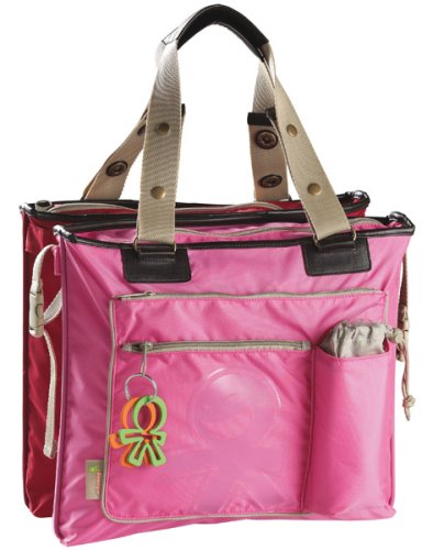 Wickeltasche Chameleon - rosa/rot