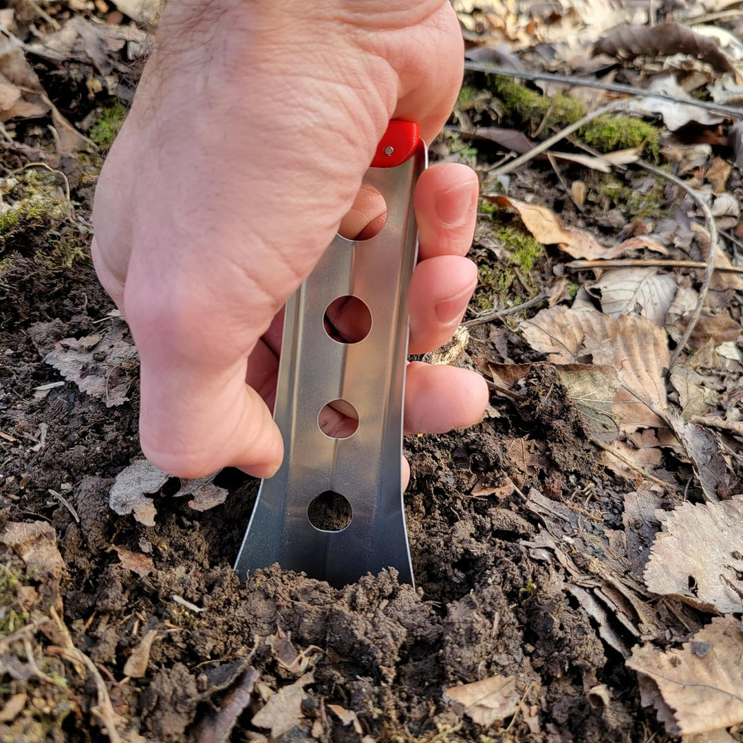 BoglerCo Ultraleichte Rucksackkelle, 13,5 g (Rot), Rot