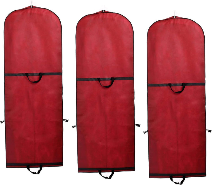 TUKA [3st.] Faltbar 150cm Atmungsaktiver Kleidersack mit Reissverschluss, Schutzhülle für Kleider/An