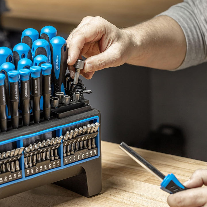 Högert Technik - Bit-Set 114 Stk. I Schraubendreher und Bits I Universelles Set I inkl. Schraubendre
