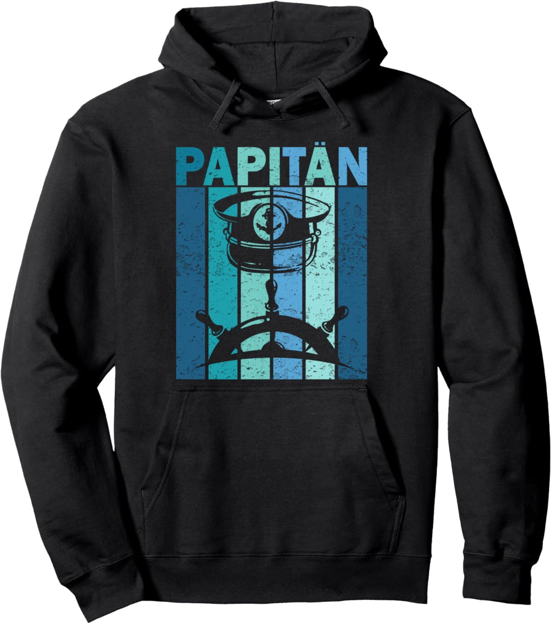 Papitän Vatertag bester Papa Anker Norden Kapitän captain Pullover Hoodie