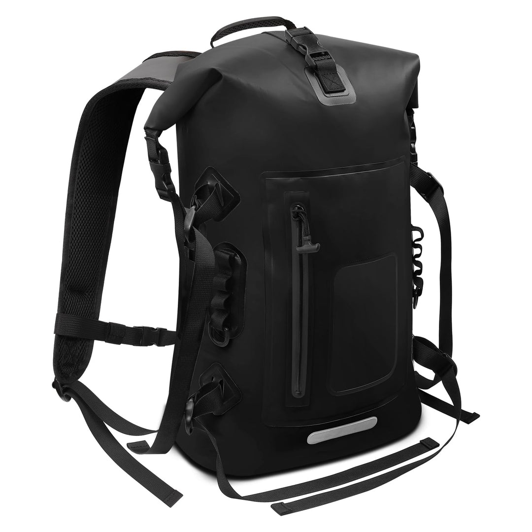 Wasserdichter Rucksack 30-35L, Rolltop Waterproof Backpack Mit Gepolstertem Tragegurt, Wasserdichtem