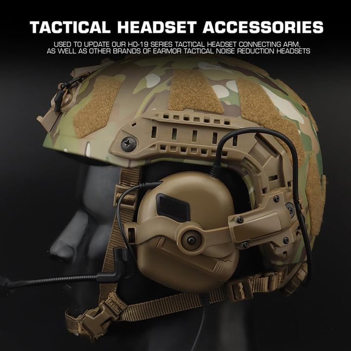 Schneller Helm ARC Schienenadapter Taktische Abholung Headset Aufhängung Kopfhörer Halterung Multi-W