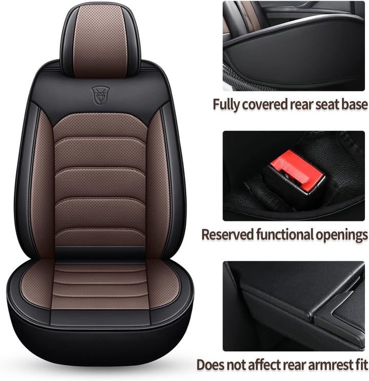 Sitzbezüge Auto 5 Stück für 𝖬𝖾𝗋𝖼𝖾𝖽𝖾𝗌-Benz E 300 Sitzbezug Auto Set Leder Vordersitze Schonbezug Auto