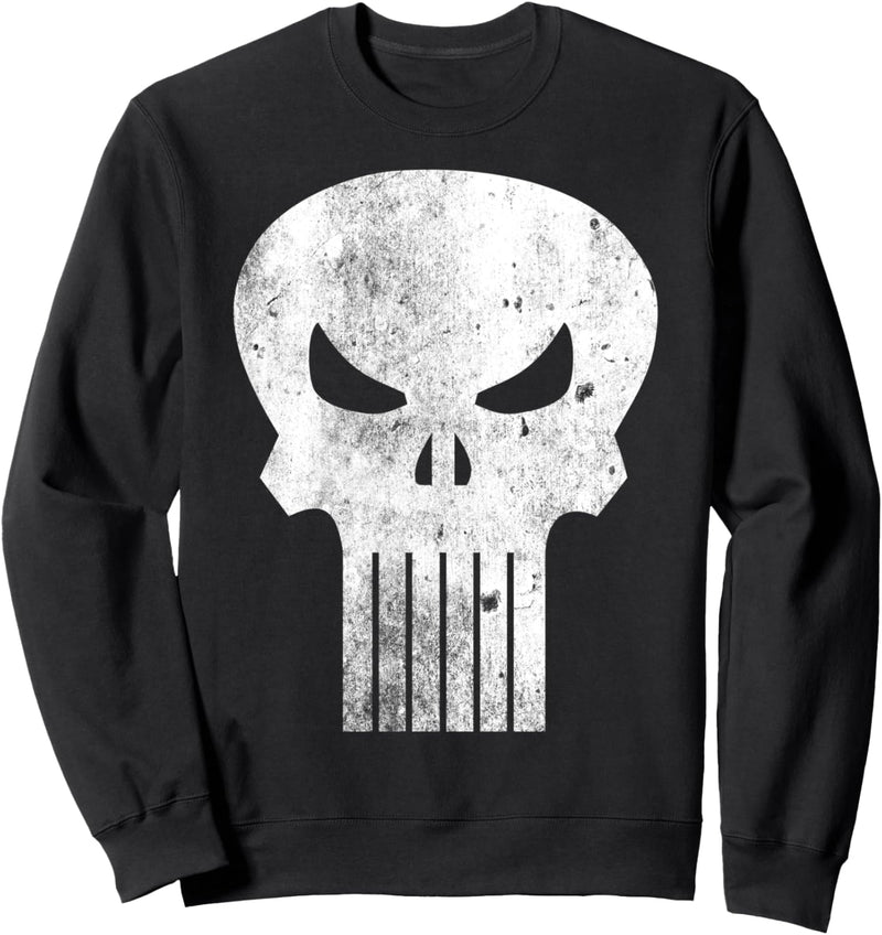 Marvel The Punisher Classic Retro Skull Logo Sweatshirt