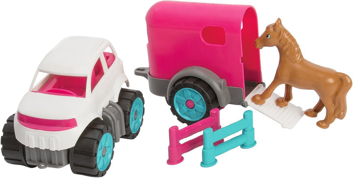 BIG Spielwarenfabrik 800055793 - BIG-Power Worker Mini Ponytransporter-Set Kinderspielzeug für Kinde