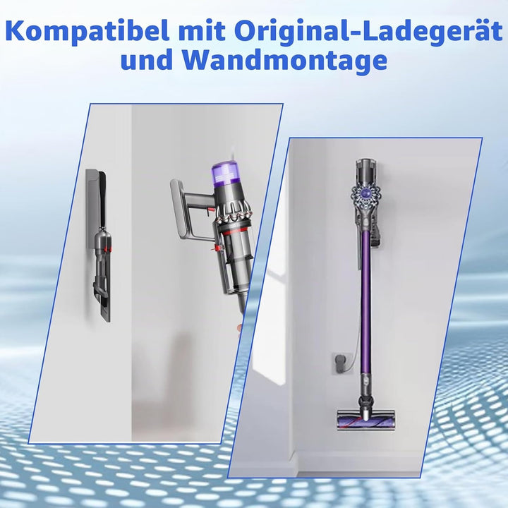 6,5 Ah Akku für Dyson V8 Staubsauger Serie SV10 Ersatzakku für V8 Animal Cordless HEPA/Absolute Cord