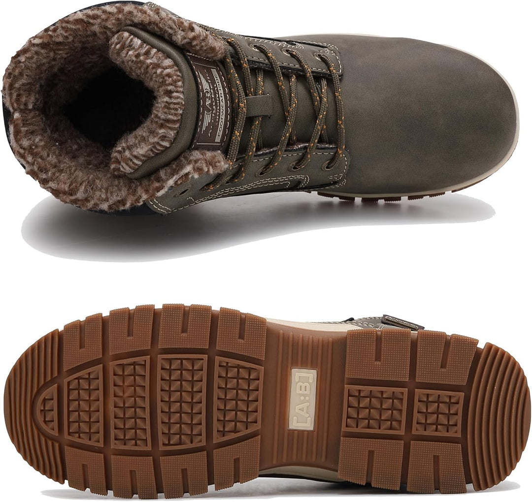 ARRIGO BELLO Winterstiefel Herren Winterschuhe Gefüttert Rutschfeste Warm Stiefel Gemütlich Trekking