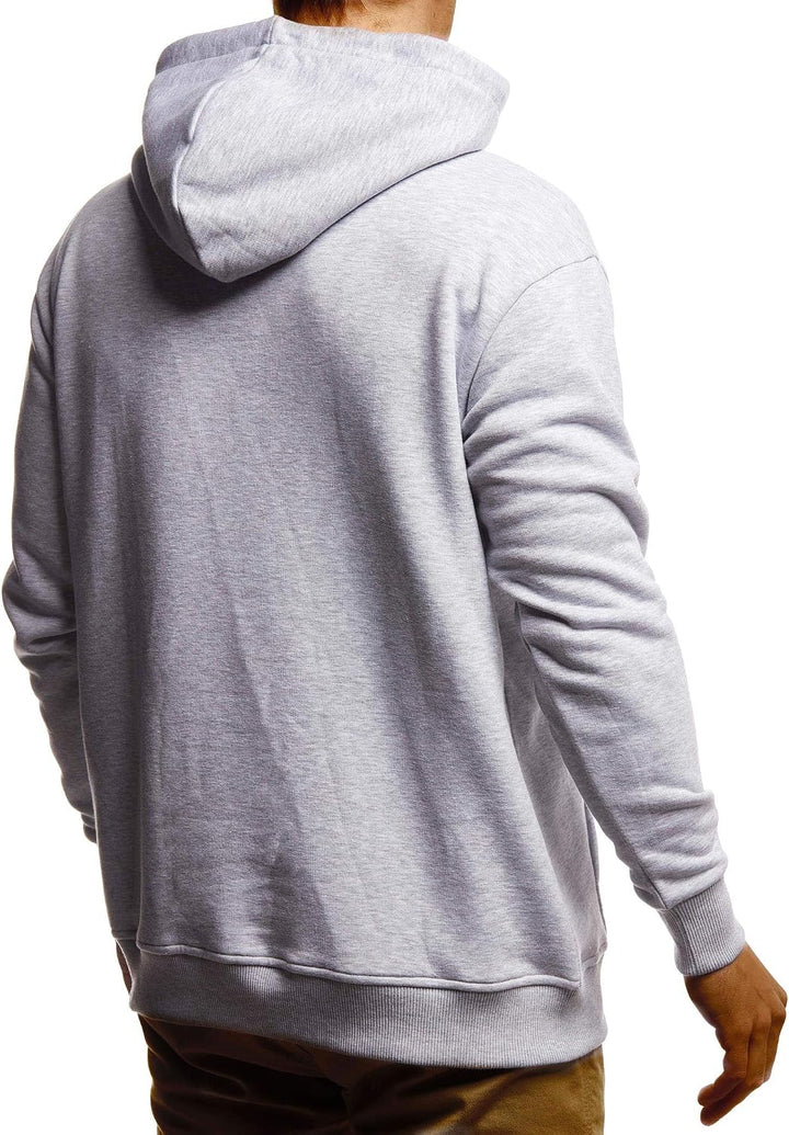 Leif Nelson Herren Hoodie Pullover mit Kapuze Oversize Kapuzenpullover für Männer Pulli Longsleeve S