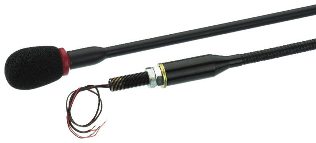 Monacor EMG-610P Elektret-Schwanenhals-Mikrofon, Schwarz, 232810