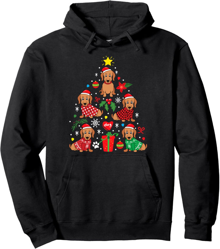 Dackel Dachshund Weihnachten Lustiges Hundegeschenk Pullover Hoodie