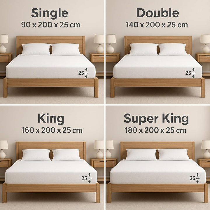 Family Bedding Matratzenschoner für Kingsize-Bett, Frottee, Baumwolle King Bed (160x200cm), King Bed