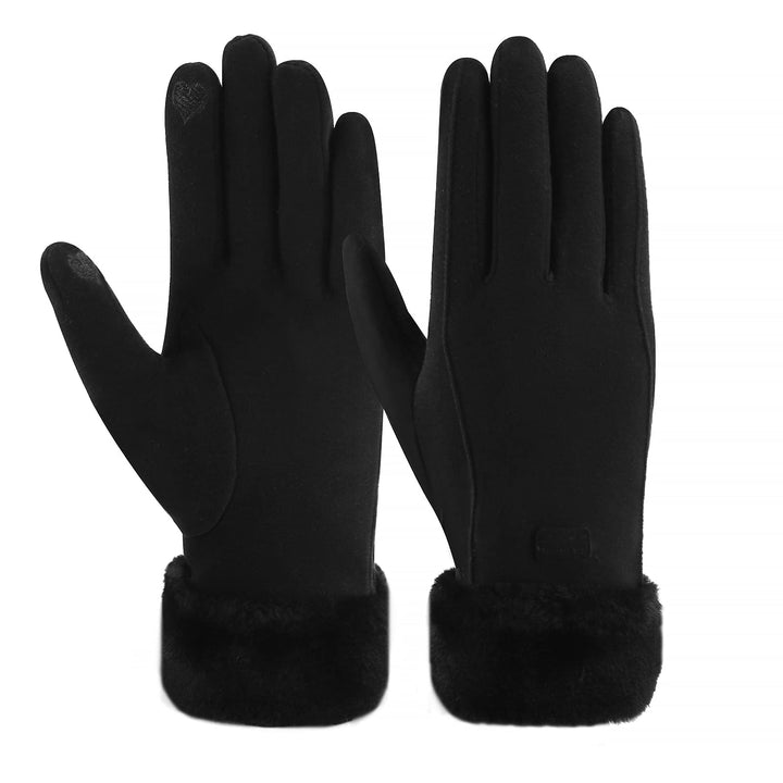 ZASFOU Damen Winter Warm Touchscreen Handschuhe mit Fleece Gefütterte Strick winterhandschuhe für Ka