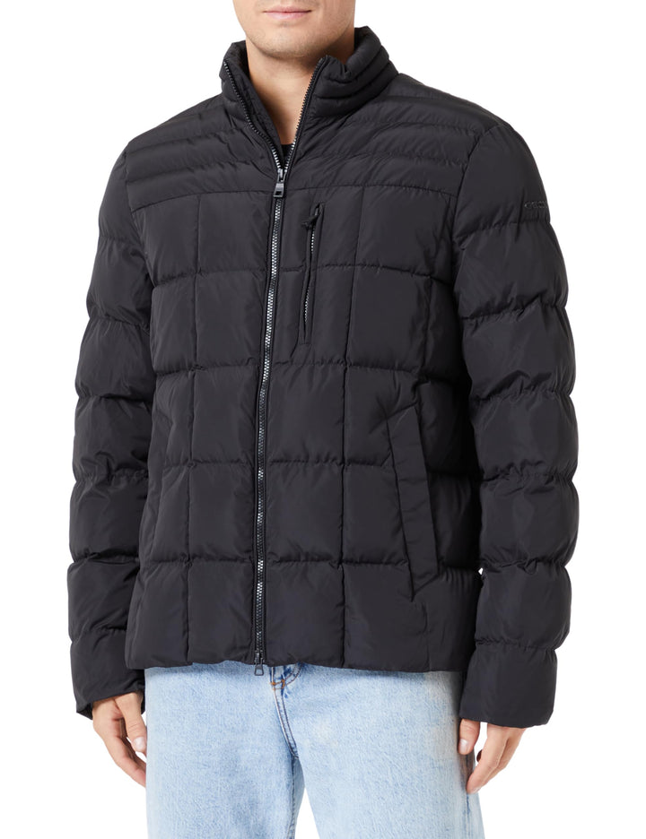 Geox Herren M Magnete Jacket 56 BLACK/BLACK, 56 BLACK/BLACK