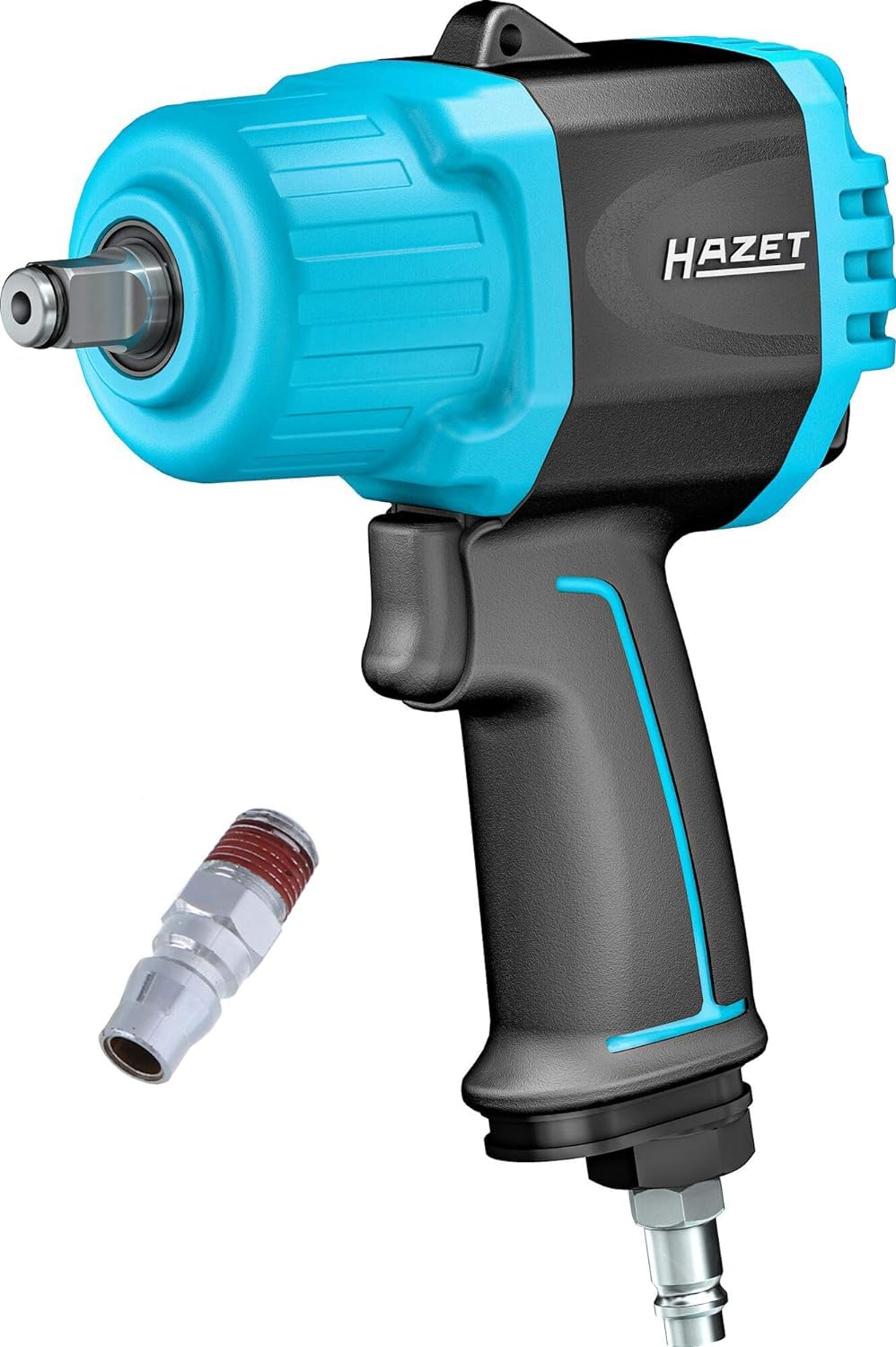 HAZET Schlagschrauber 9012TT | Max. Lösemoment 2200 Nm, Vierkantantrieb 12,5 mm (1/2 Zoll) | Hochlei