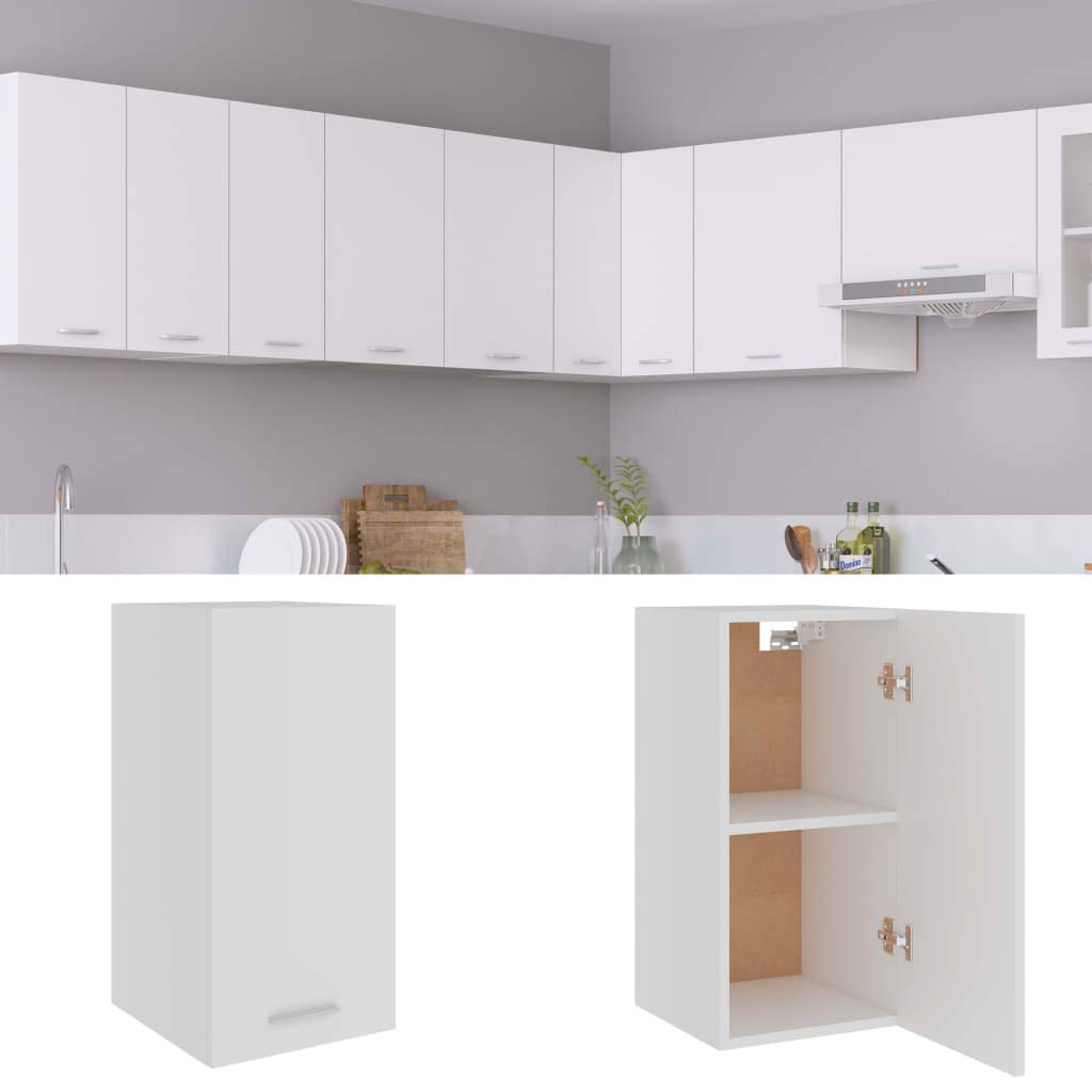 homiuse Hängeschrank Weiss 29,5x31x60 cm Holz KüChenschrank HäNgeschrank KüChe KüChenunterschrank Kü