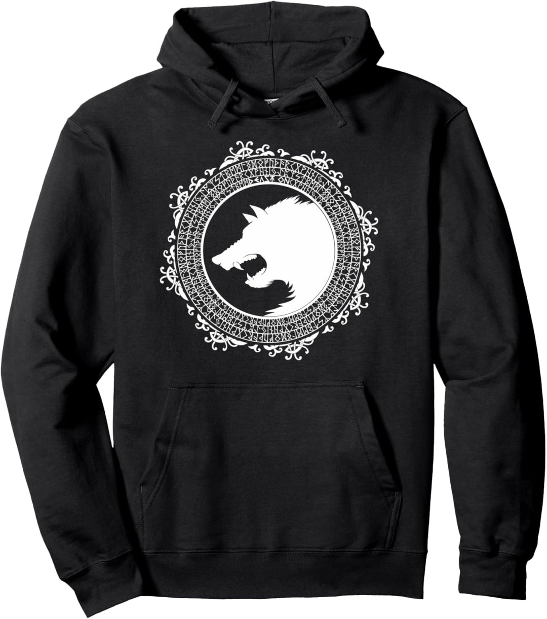 Wikinger Symbol FENRIR Nordisches Symbol Keltische Rune Pullover Hoodie