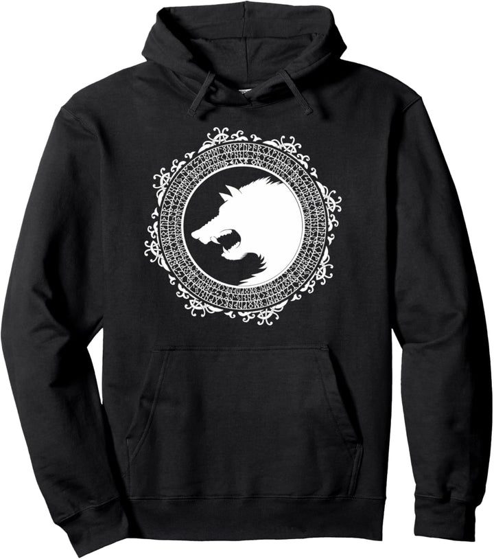 Wikinger Symbol FENRIR Nordisches Symbol Keltische Rune Pullover Hoodie