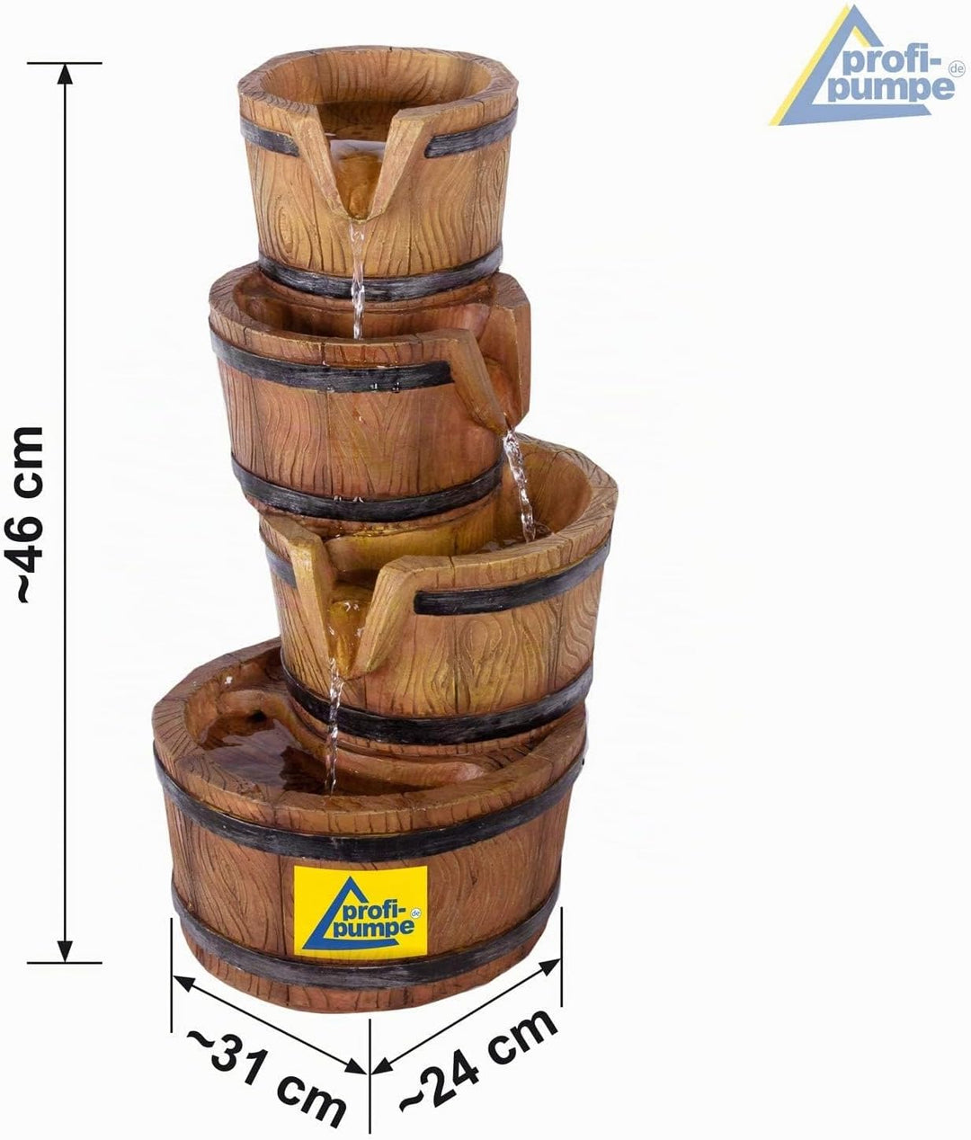Gartenbrunnen Brunnen Zierbrunnen Zimmerbrunnen Springbrunnen Brunnen mit LED-Licht 230V Wasserspiel