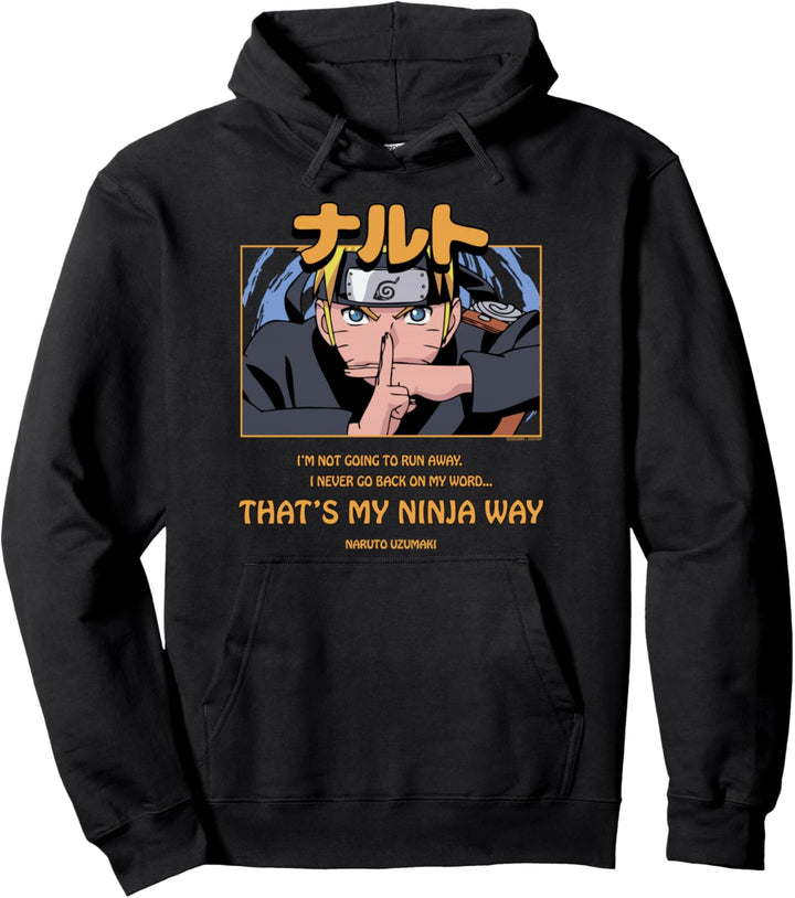 Naruto Shippuden Untertitel Ninja-Weg Pullover Hoodie