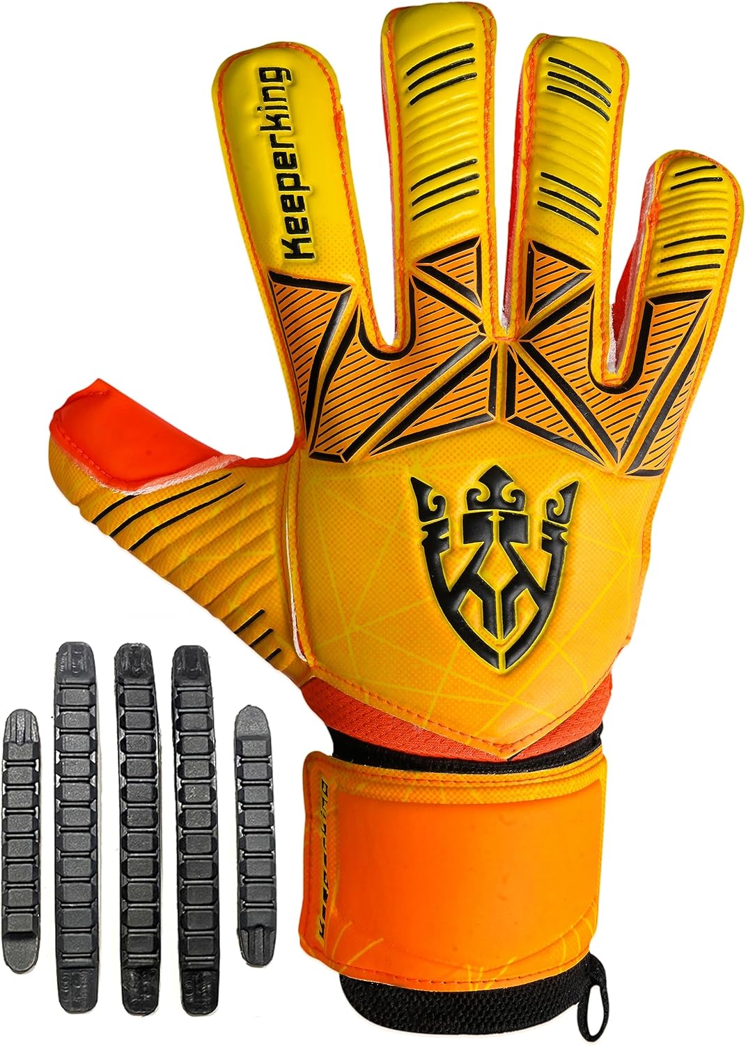 Keeperking Torwarthandschuhe Erwachsene Kinder Jugend mit und ohne Fingerschutz Fussballhandschuhe a