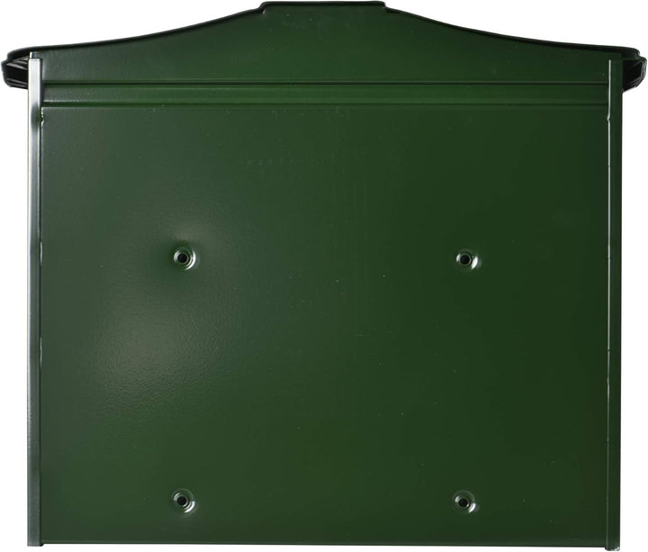 Burg-WÄCHTER Briefkasten ohne Zeitungsfach und Namensschild, Verzinkter Stahl, Einwurf-Format DIN C4