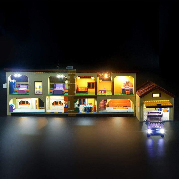 GEAMENT LED Licht-Set Kompatibel mit Lego Das Simpsons Haus (The Simpsons House) - Beleuchtungsset f