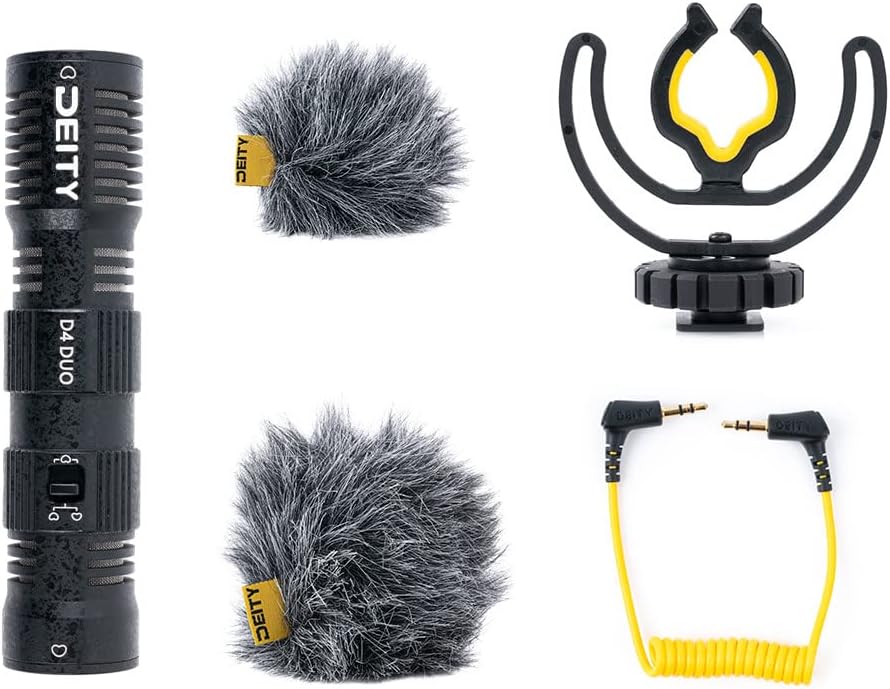 Deity V-Mic D4 Duo Microphone Dual Capsule Microphone On-Camera Portable Microphone for Interview Vl