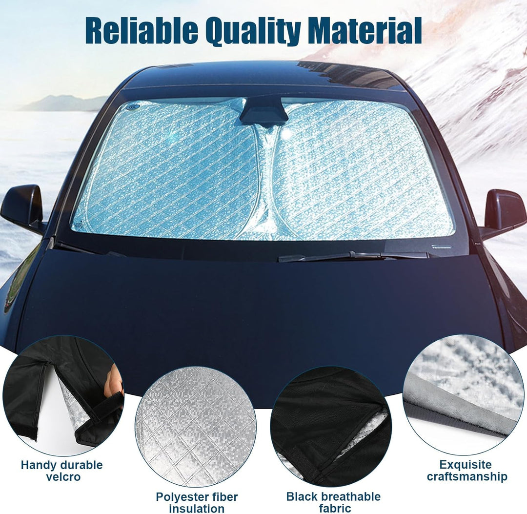 Sonnenschutz Auto Frontscheibe Kompatibel mit Mercedes-Benz C-Class W205/W206 2015-2024, Windschutzs