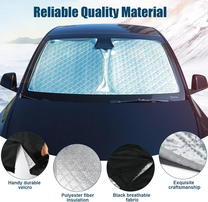 Sonnenschutz Auto Frontscheibe Kompatibel mit Mercedes-Benz C-Class W205/W206 2015-2024, Windschutzs