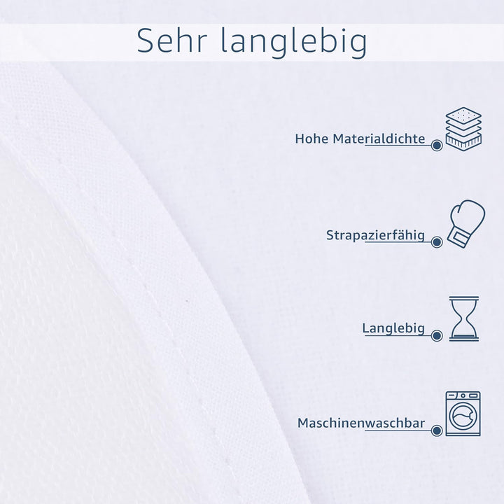 Amago - Matratzenschutzauflage, Vorders: 100 prozent Baumwolle, Rücks: PU Membrane, 200 x 200 cm - W