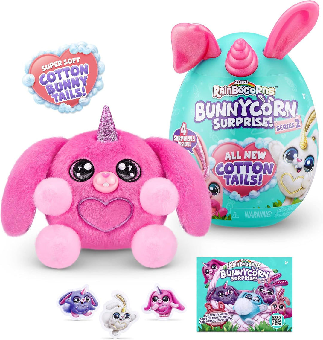 Rainbocorns 9292 Bunnycorn Surprise Serie 2, 4 Überraschungen im Inneren, Sammeln, (2er-Pack) Plüsch