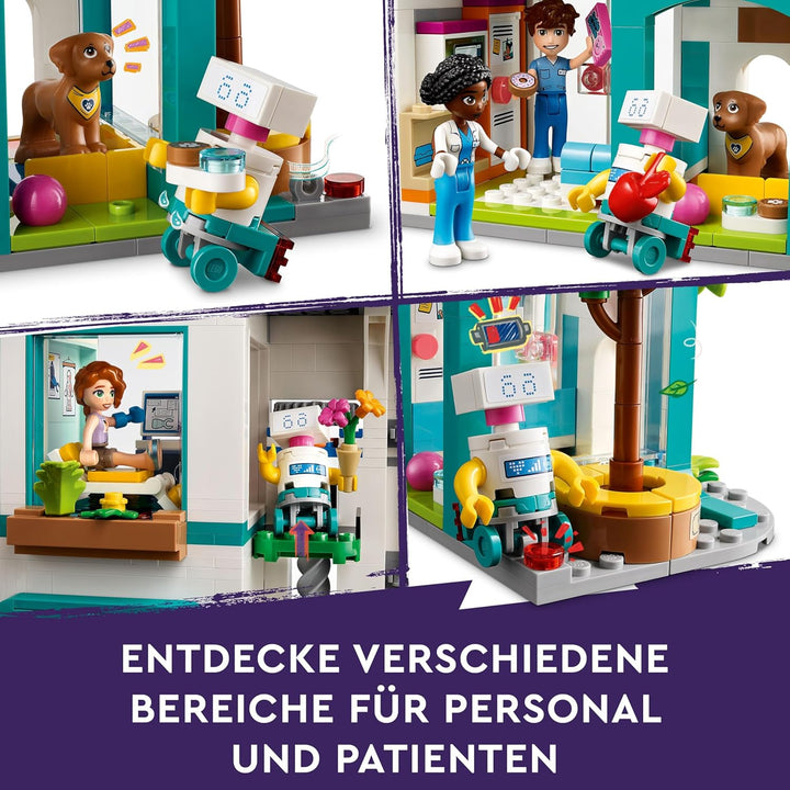 Lego Friends Heartlake City Krankenhaus, Set mit Spielzeug-Hubschrauber und Figuren inkl. Autumn und