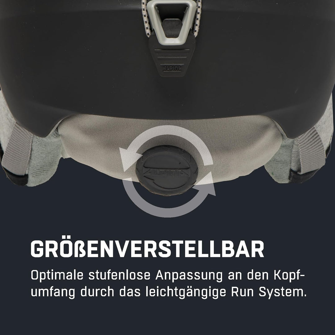 ALPINA GRAND JR - Sicherer, Leichter, Stossabsorbierender & Individuell Anpassbarer Skihelm Für Kind