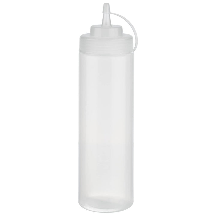 APS Quetschflasche, 6er Set Ø 7 cm, H: 26,5 cm, 760 ml Polyethylen, transparent mit Schraubdeckel mi