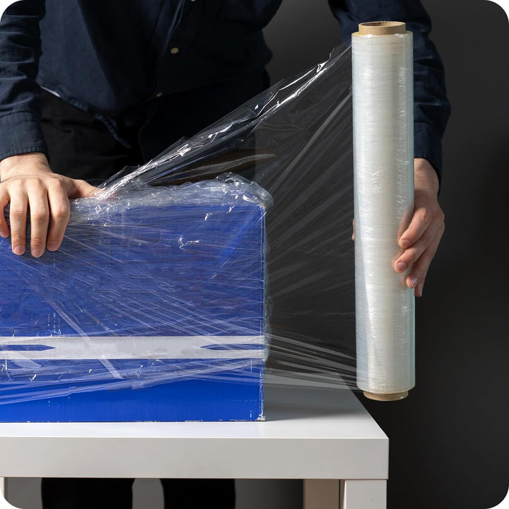 Netuno 1x transparente Stretchfolie 23my 500 mm 1,5 kg Folie Polyethylen Folie Cast-Film transparent