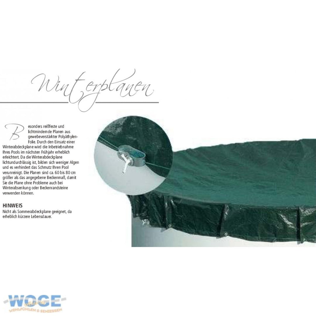 Abdeckplane Pool rund 550 cm Winterabdeckplane